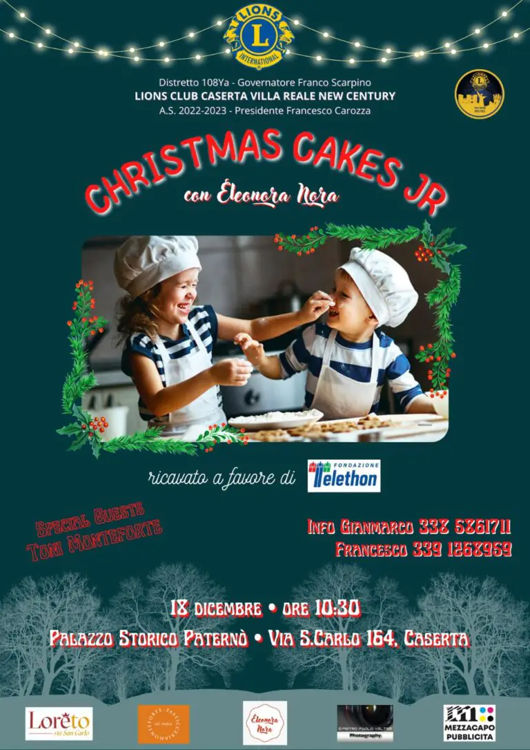 Mini corso di Christmas Cakes riservato ai bambini, ricavato andrà a Telethon