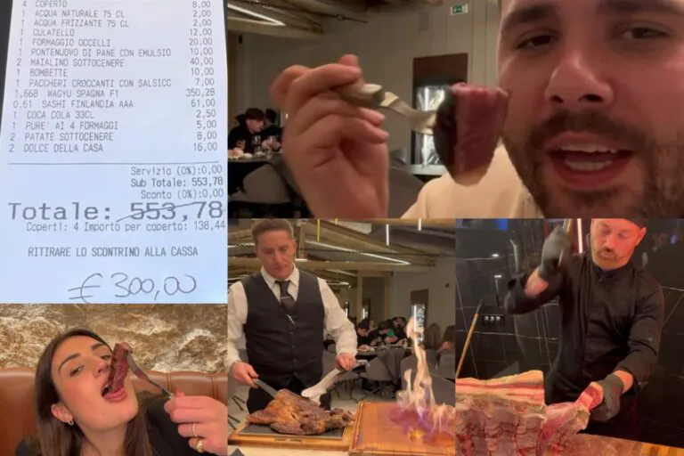 Bistecca da 350 euro per il food-vlogger nella steak house casertana