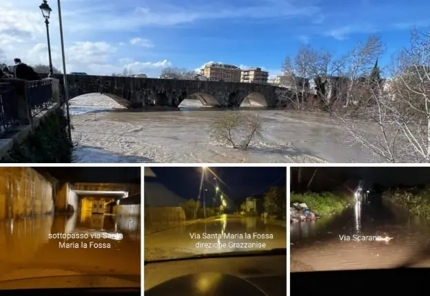 Piena Volturno, chiesto stato di emergenza: 5 zone allagate e rione ko. Scuole chiuse fino a lunedì