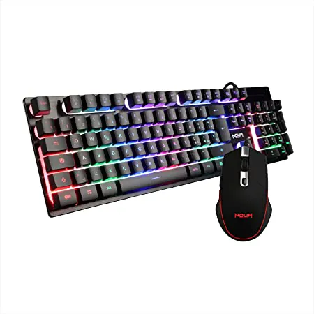 Kit tastiera e mouse da gaming retroilluminata (RGB) al miglior prezzo su Amazon