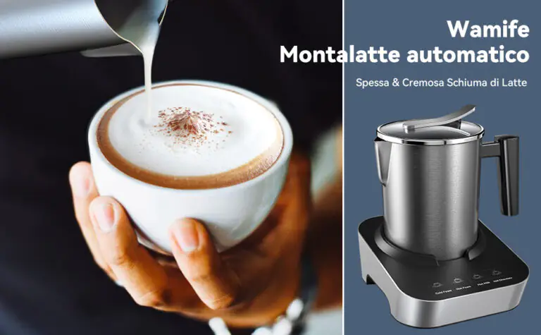 Wamife montalatte elettrico automatico: unica frusta, facile da usare e con 4 funzioni. Su Amazon a prezzo wow