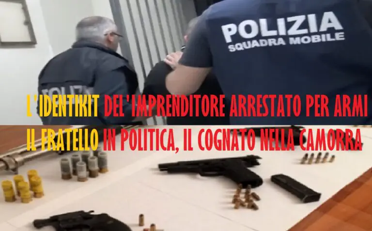 Fratello dell’ex assessore e cognato del pentito: il profilo dell’imprenditore fermato con 3 pistole