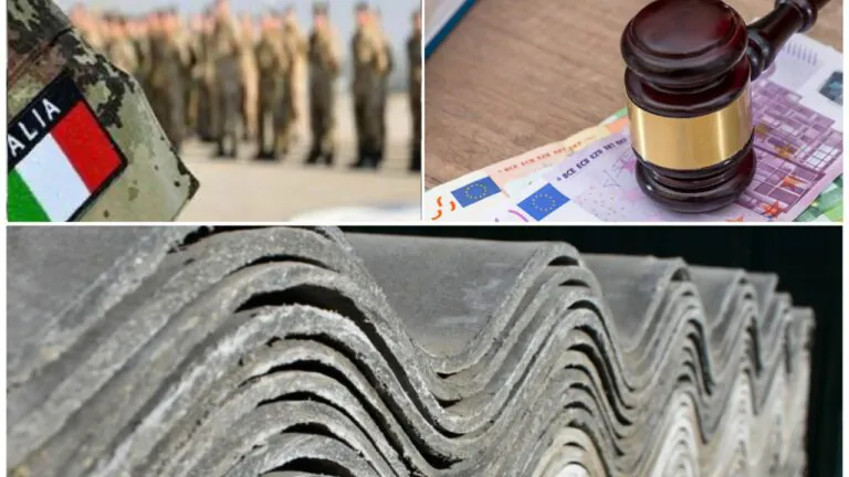 Amianto killer, 600mila euro alla famiglia di militare casertano morto di cancro