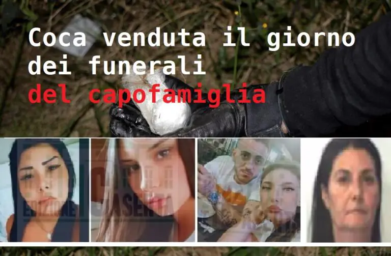 Droga venduta anche il giorno dei funerali del capofamiglia: ecco la quotazione della coca