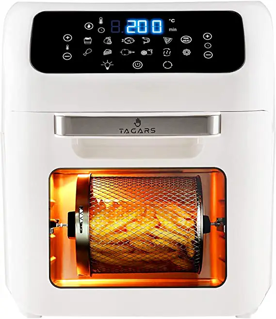 Forno friggitrice ad aria Tagars: ottima capienza, tanti accessori e molteplici funzionalità