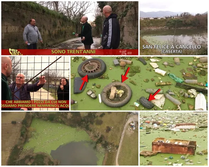 Ex cava Giglio, telecamere e droni di Striscia la Notizia per lo scempio della valle