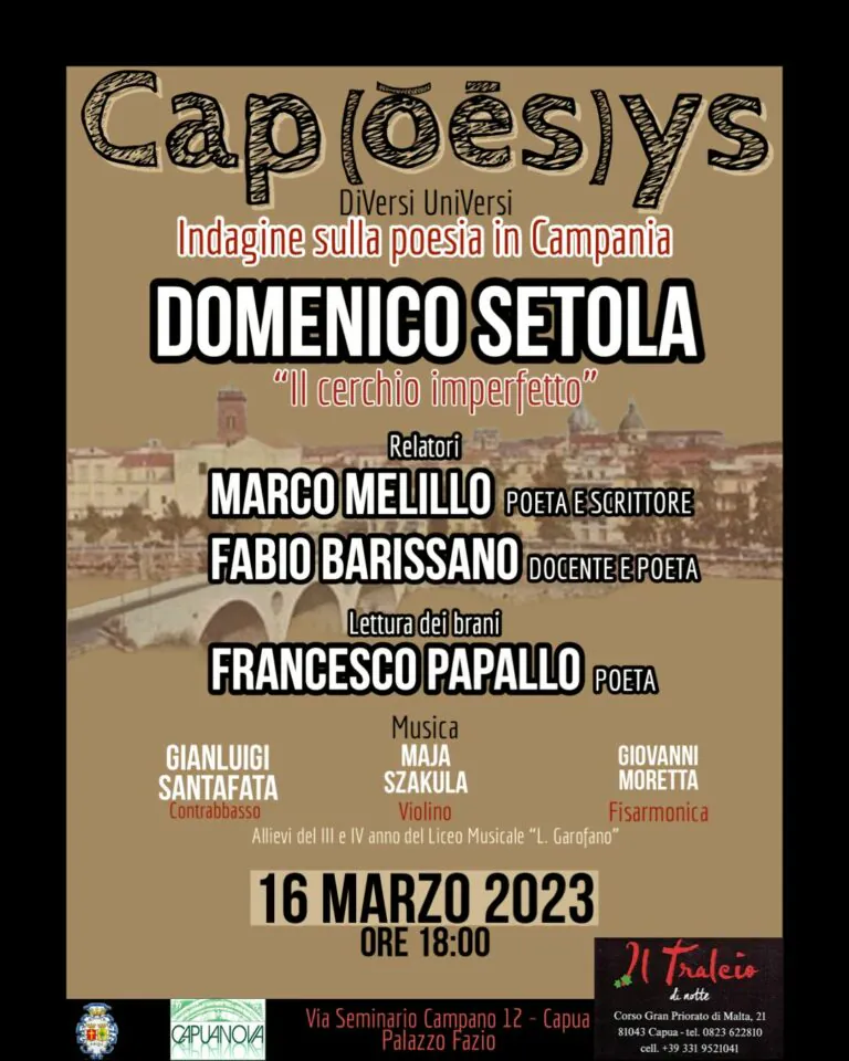 A Capua incontro con il poeta Domenico Setola