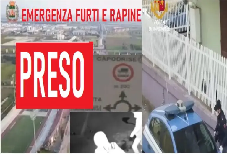 Escalation di furti, trovato l’autore del colpo in centro: polizia stringe cerchio su gang