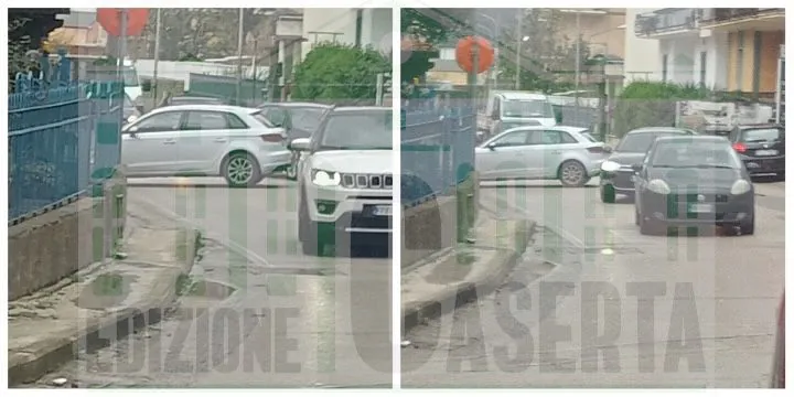 Dimentica di inserire il freno a mano e l’auto finisce in strada