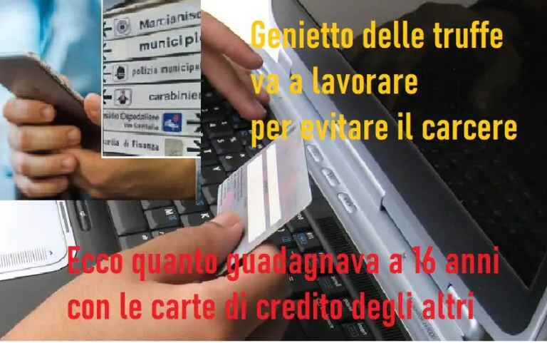 Genietto delle truffe ripulisce tutti con selfie e trucchetti: giudice lo manda (solo) a lavorare..