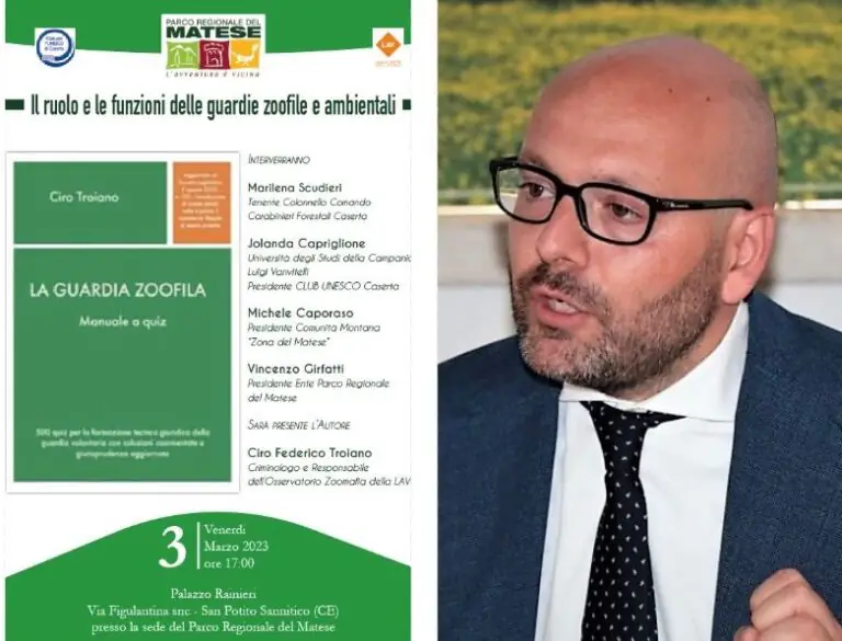 Guardie zoofile e ambientali, Girfatti presenta il manuale di Troiano nella sede del Parco del Matese