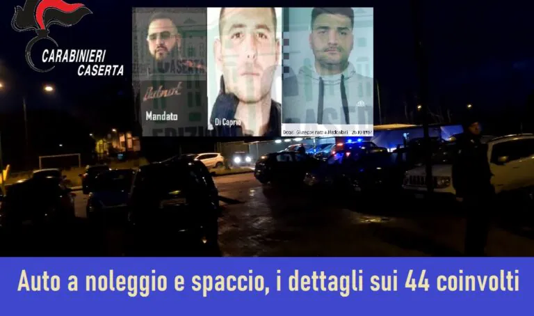 FOTO E NOMI. Dalla RS2 alle 500, ecco la flotta dell’autonoleggio dello spaccio