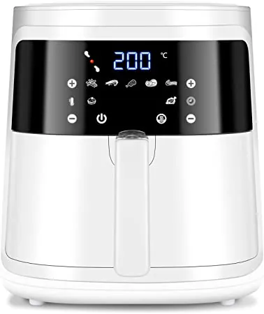 Cibi sani con la friggitrice ad aria Aigostar White Cube 7 litri. Offerta Amazon a tempo(scade fra 2 giorni)