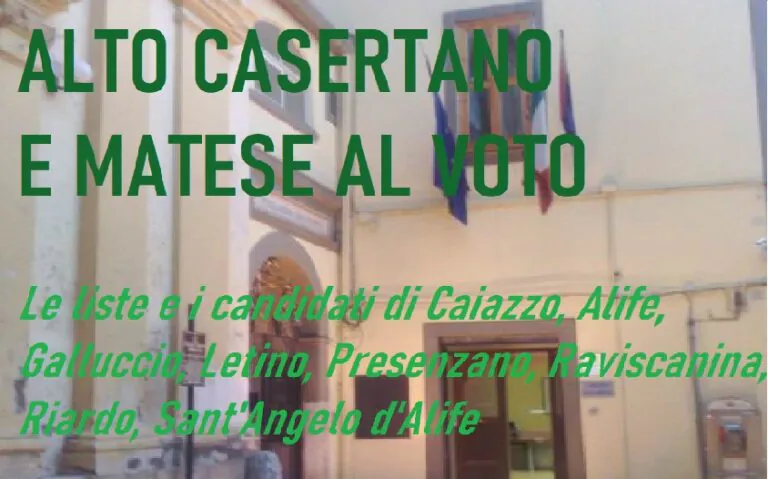 ALTO CASERTANO E MATESE AL VOTO. I risultati delle liste e i sindaci eletti in 8 Comuni