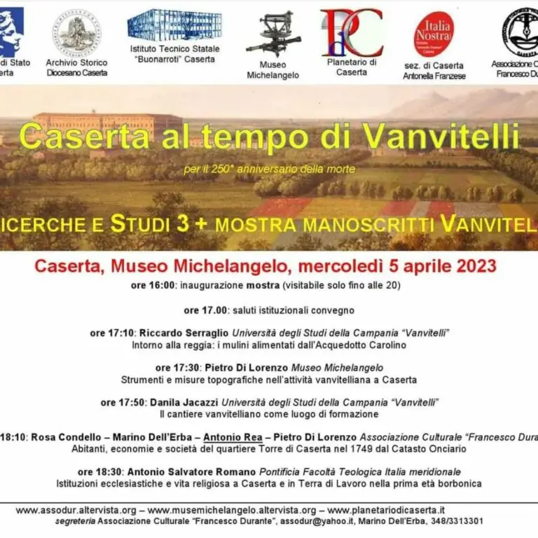 Caserta ai tempi di Vanvitelli, il terzo evento