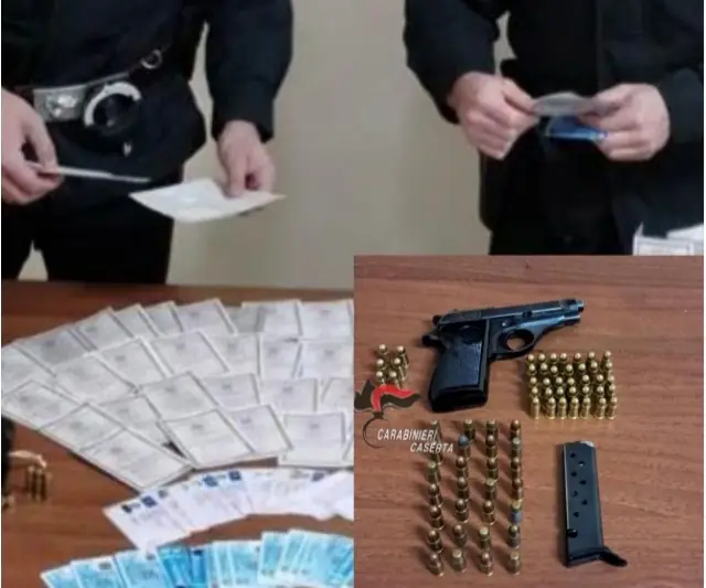 Scoperta centrale del falso: in casa 164 documenti fasulli e una pistola con 70 colpi. Foto