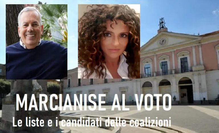 MARCIANISE AL VOTO. Candidati e liste delle coalizioni