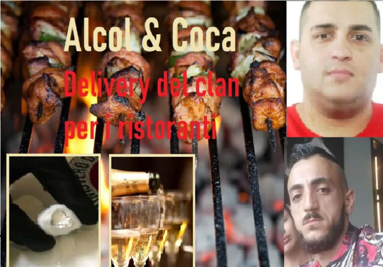 Alcol e droga, il delivery del clan. Ristoratore spende mille euro al mese di coca: “Ma consegnavano anche vino”