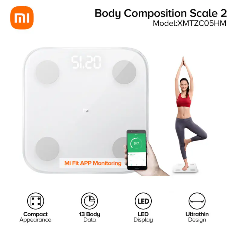 Xiaomi Body Composition scale 2: funzioni impedenziometriche e app Mi Fit a prezzo speciale (-30%)