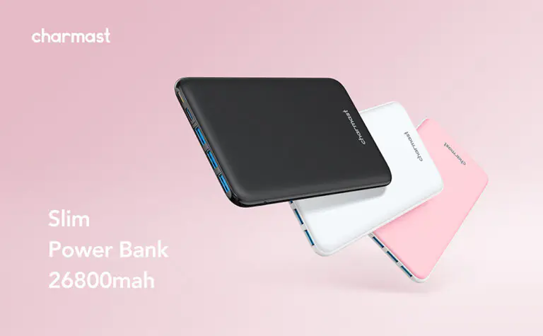 Power Bank Charmast da 26800mAh: design Slim a meno di 40€ è da prendere SUBITO