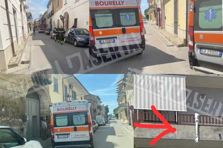 Momenti di terrore in centro: si sta per lanciare dal terzo piano con un lenzuolo…