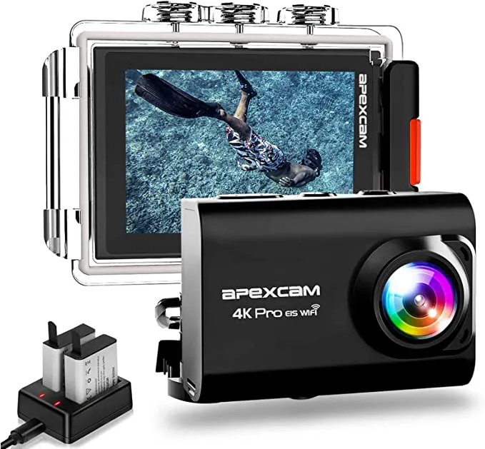 Apexcam Action Cam Ultra HD Impermeabile, grazie al doppio sconto Amazon è quasi regalata