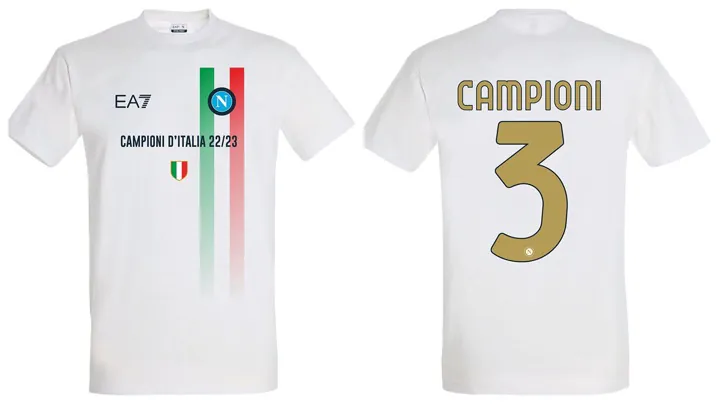 Su Amazon la maglia celebrativa ufficiale del terzo scudetto ‘Napul3’. Ecco come acquistarla