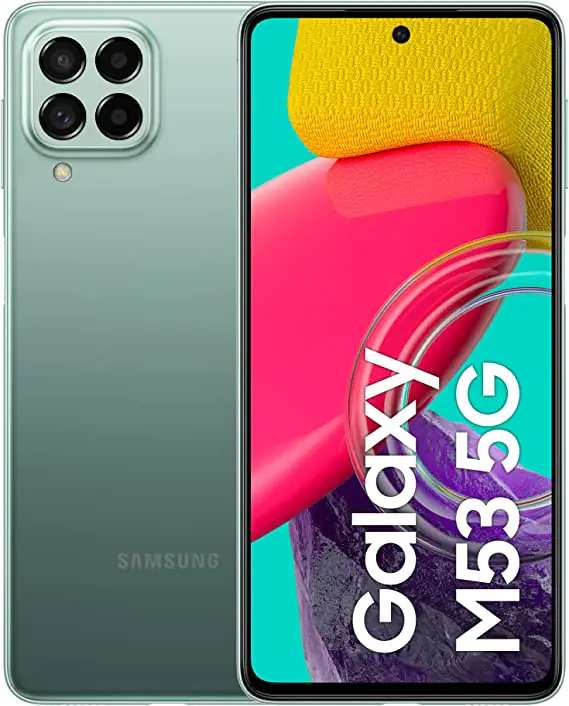 Galaxy M53 5G: moderno, display di alta qualità e processore potente. SCONTATO del 80€