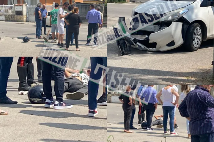 Inferno nella frazione, secondo incidente in pochi minuti. Ragazzo sbalzato dallo scooter