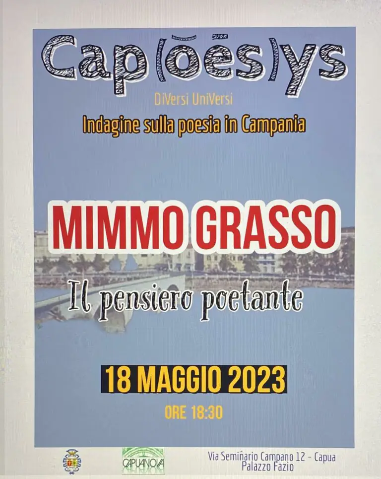 Il poeta Mimmo Grasso a Capua