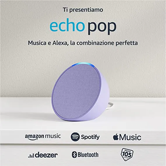 Amazon lancia Echo Pop: lo SMART SPEAKER personalizzabile e con nuova forma