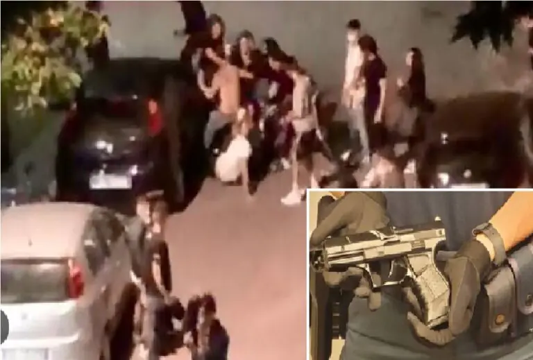 Centrato da un colpo di pistola nella zona dei baretti