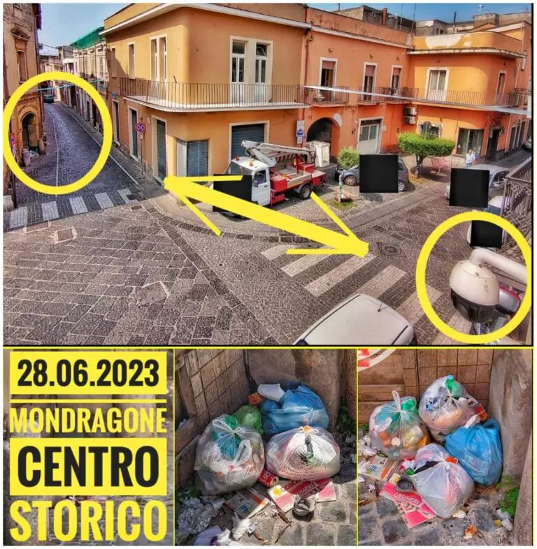 Scaricano l’immondizia davanti alla telecamera del Comune, residenti ostaggio dei maleducati