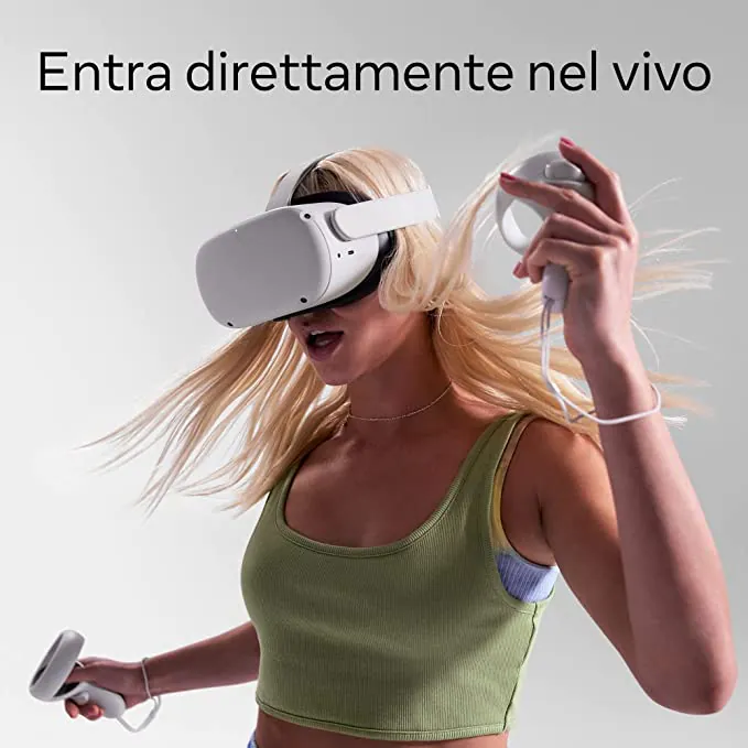 Meta Quest 2: Visore VR All-In-One da 128 Gb. L’offerta è da non perdere (-100€)