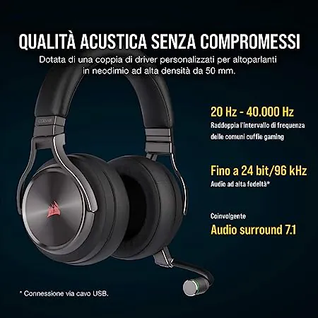 CORSAIR Virtuoso RGB SE : le cuffie da GAMING dall’ottimo sound, l’offerta è imperdibile da prendere subito