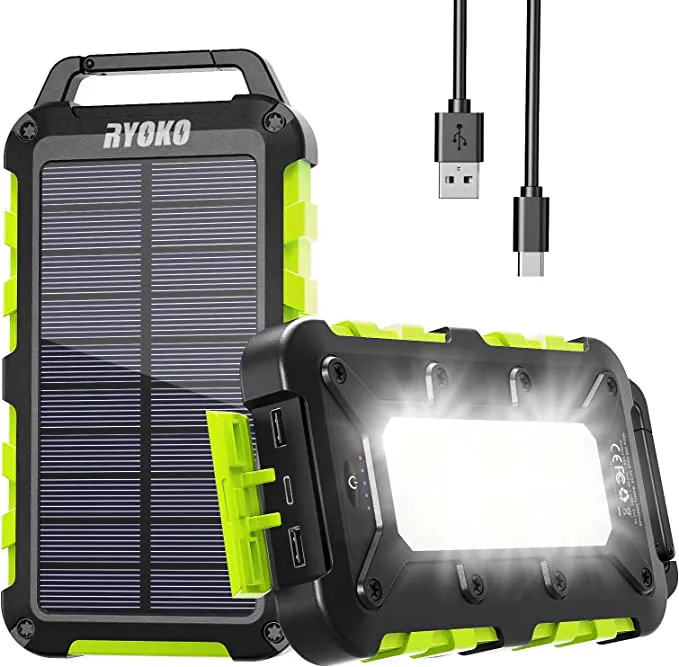 La POWER BANK Solare 20000 mah con torcia è indistruttibile e costa niente