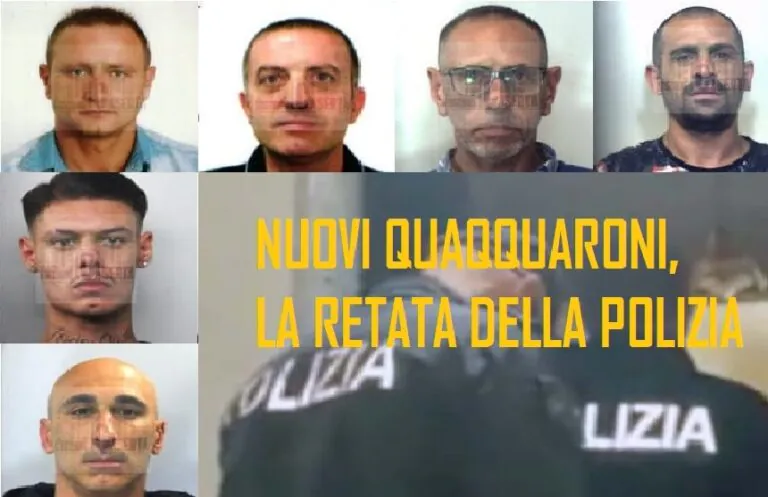 Stangata sui Nuovi Quaqquaroni, 6 condanne. NOMI E FOTO