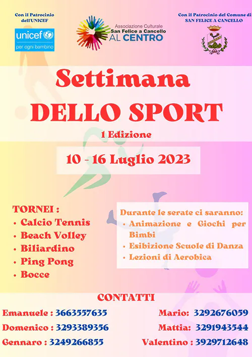 Settimana dello sport San felice a cancello