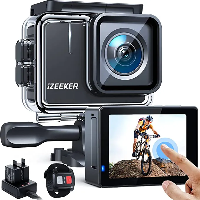 Action Cam impermeabile 4K: tua a meno di 80€ grazie al doppio sconto (20%+coupon40%) su Amazon