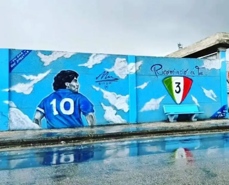 Festa scudetto nel Casertano, ecco dove si trova questo murale