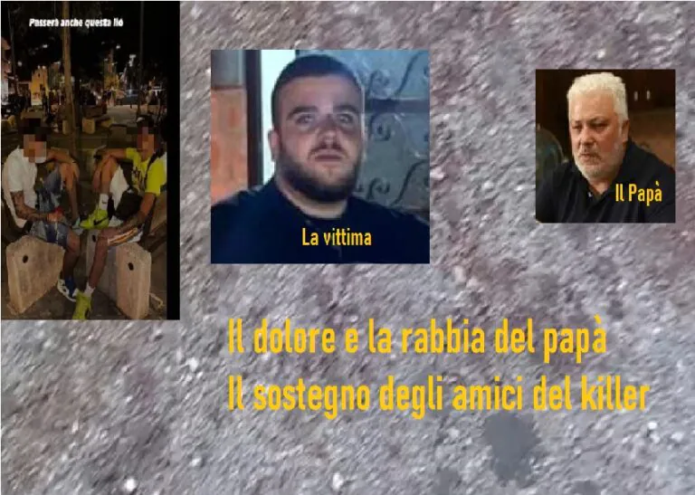 La confessione choc del 20enne killer e la solidarietà degli amici. La rabbia del papà di Peppe
