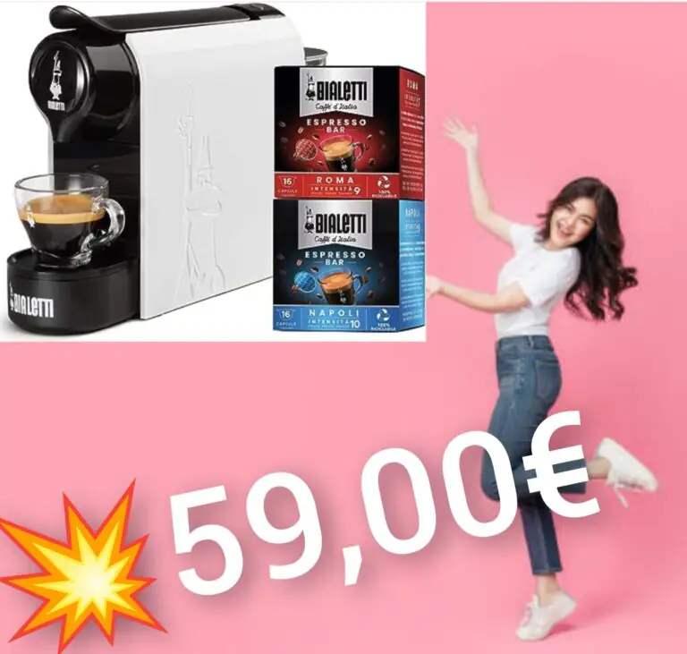 Super SCONTO su Amazon: Bialetti Gioia con 32 capsule a soli 59 euro