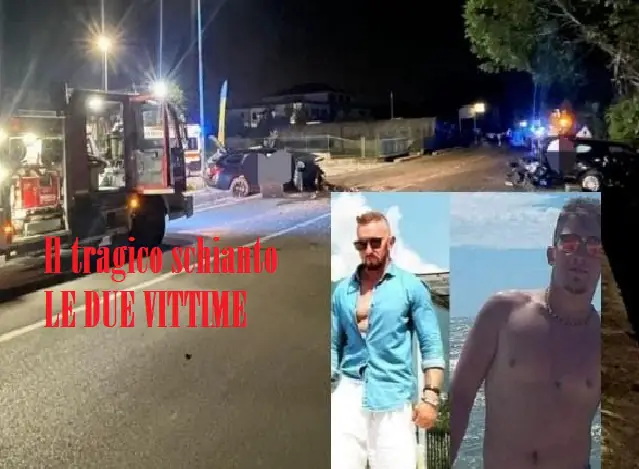 LE FOTO DELLE VITTIME E DELL’INCIDENTE MORTALE. Auto aperte con le cesoie per liberare i 3 occupanti