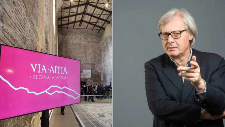 Vittorio Sgarbi nel casertano per l’Appia patrimonio Unesco