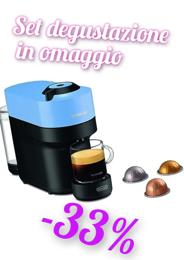 Caffè ricco, cremoso e aromatico con De’Longhi Nespresso Vertuo Pop (capsule in omaggio)