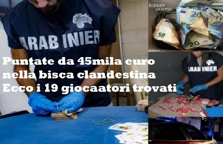 Carabinieri scoprono bisca clandestina con 20 all’interno. GUARDA L’IRRUZIONE IN DIRETTA