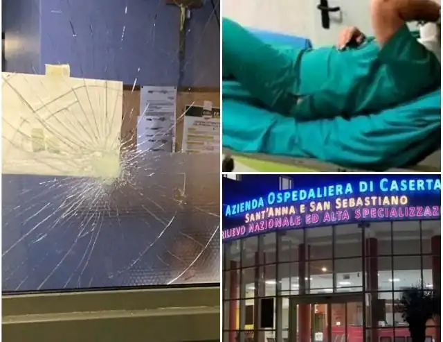 Energumeno porta padre in ospedale, ha premura: pesta sanitari e guardie giurate. Fermato