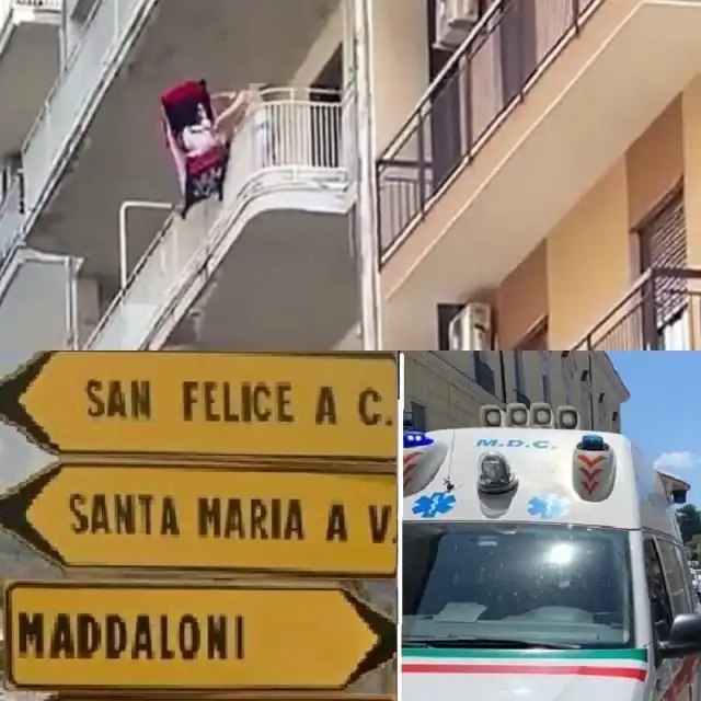 Follia nella valle, esce dalla casa di cura e si mette a lanciare oggetti dal balcone