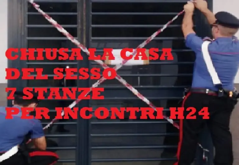 Scoperta casa del sesso h24: proprietario beccava 20 euro ad incontro. Clienti colti sul…fatto