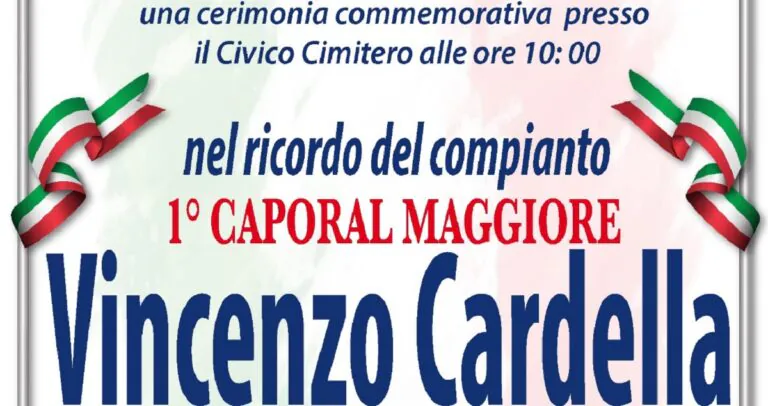 Militare morto a Kabul, cerimonia al cimitero in memoria di Vincenzo